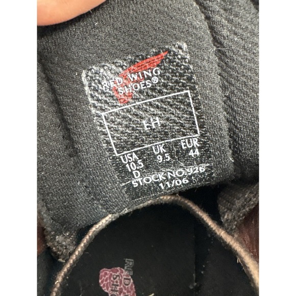 Red Wing 926 Dyna-Force Work Boots Men's Size 10.5 D Electrical Hazzard Made USA - Picture 5 of 9